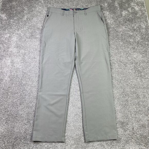 Birdie Bound Pants Men’s 32X29 Gray Straight Performance  Stretch Golf Pockets - Picture 1 of 13